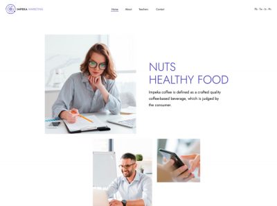 Impeka Marketing - Another minimal one-page case study created with Impeka.