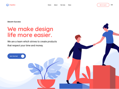 Impeka Corporate - Modern, creative and clean case study for design agencies, startups and freelancers. Created with Impeka Premium WordPress theme by Greatives.